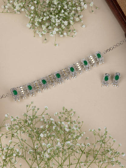 Tejal Fusion dual tone choker