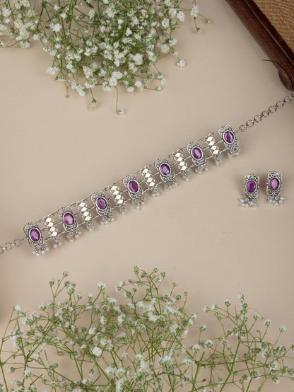 Tejal Fusion dual tone choker