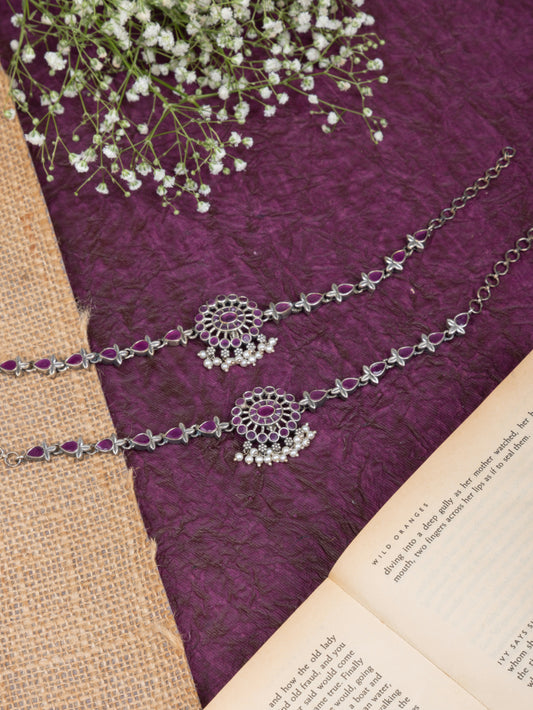Monalisha stones payal pair
