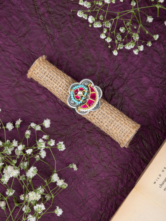 Flower kundan ring