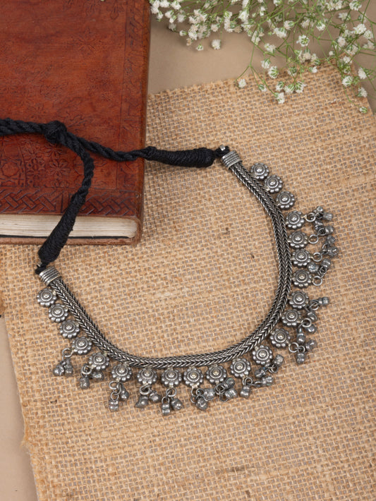 Antique flower choker