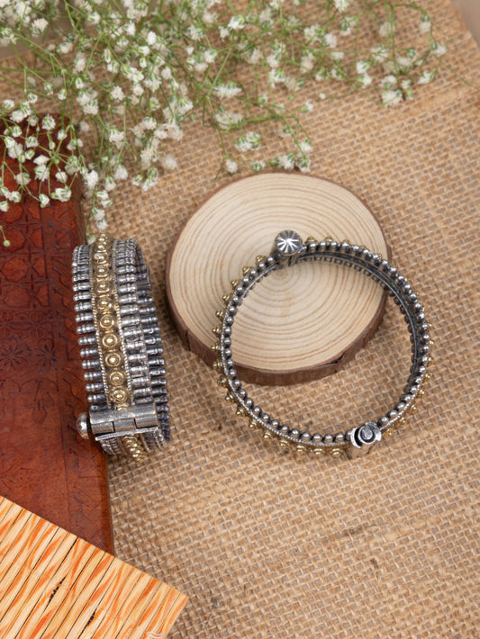 Large size Dual tone sali kada